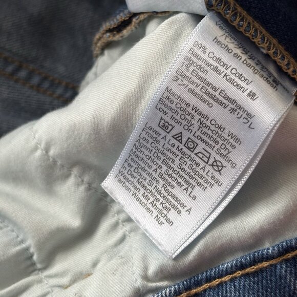 J Crew Vintage Classic Women’s Denim Jeans Sz 32 Raw Hem High Rise Casual Preppy - Picture 10 of 13